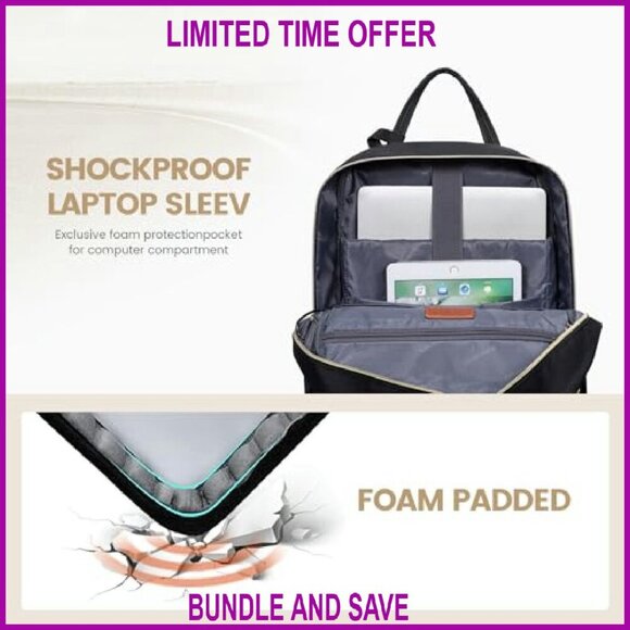 Large 17.3 Inch Laptop Backpack with USB Port, Waterproof Travel Daypack main image 6